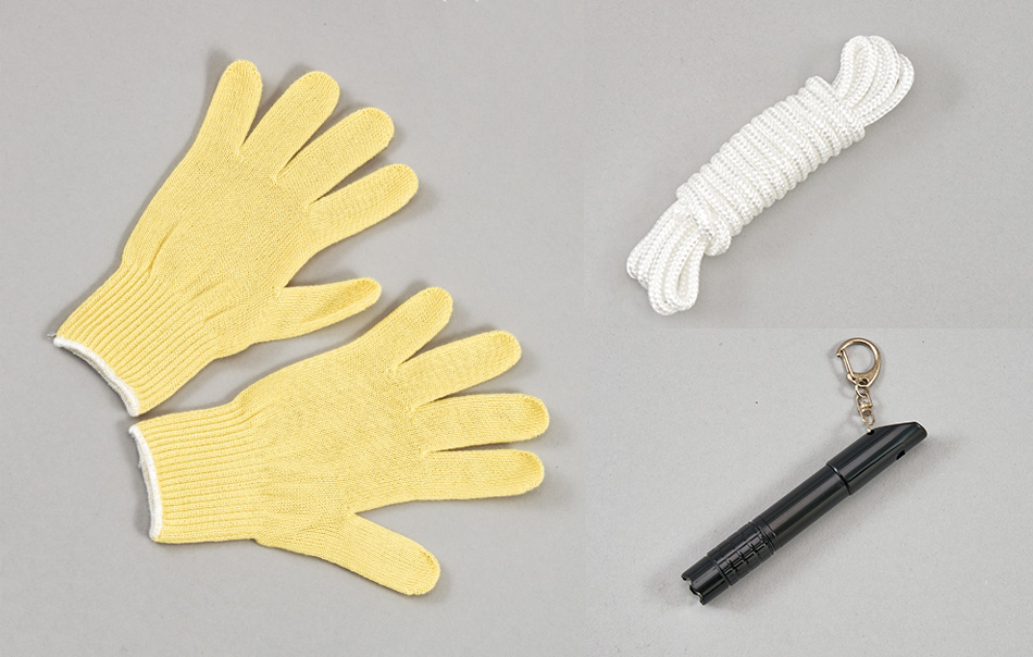 作業用品（特に必要とされる保安用品）を追加