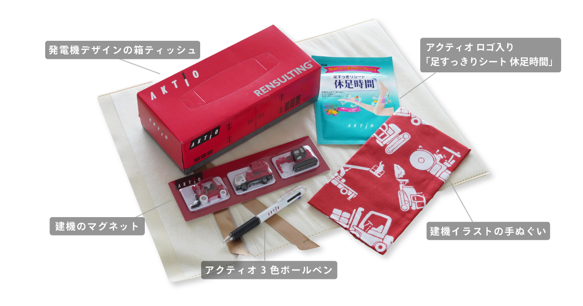 アクティオ オリジナルプレゼントが当たります！
