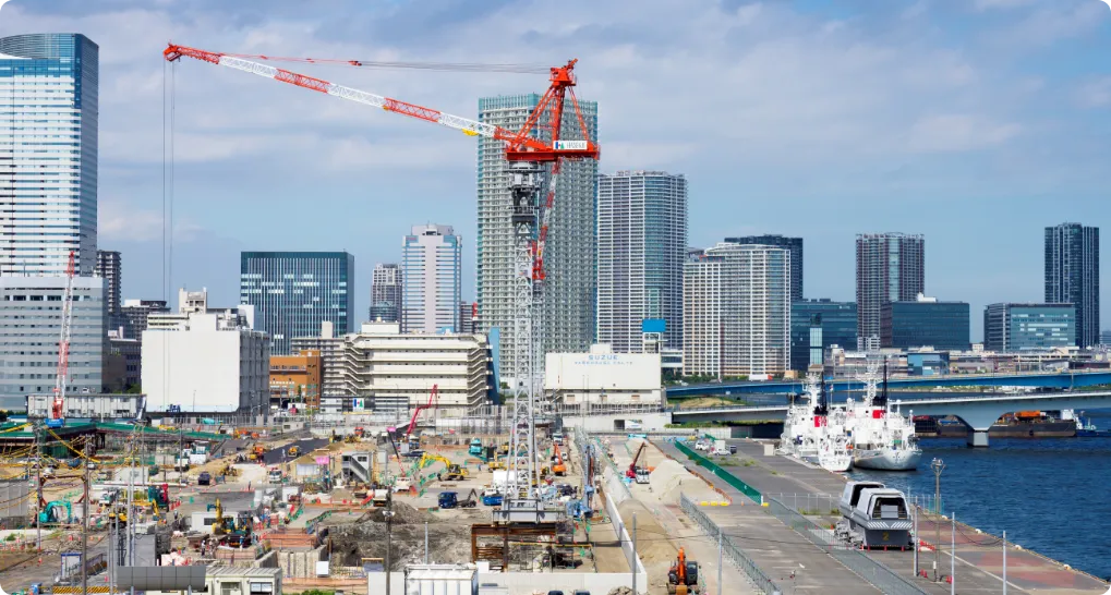 大規模建設現場