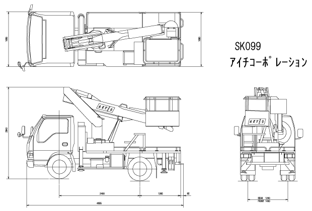 高所作業車 作業足場 建築機器のcadデータ アクティオ 提案のある建設機械 重機レンタル