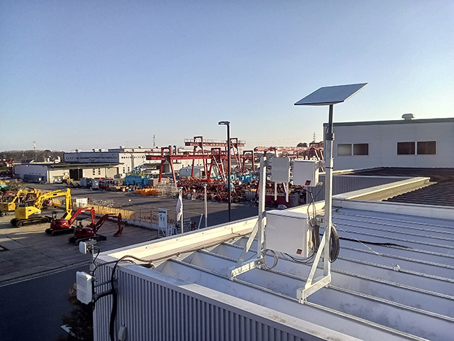 【佐野テクノパーク統括工場　設置風景】