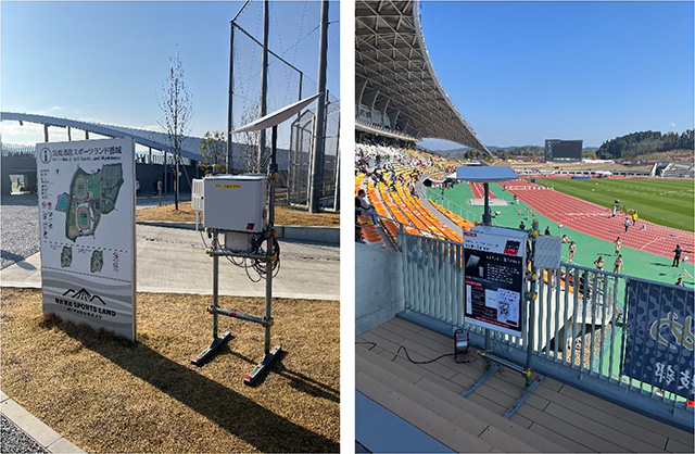 Starlink Business設置の様子