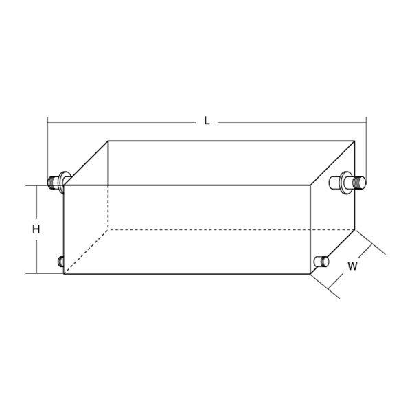 水タンク／ノッチタンク　寸法図（水タンク）