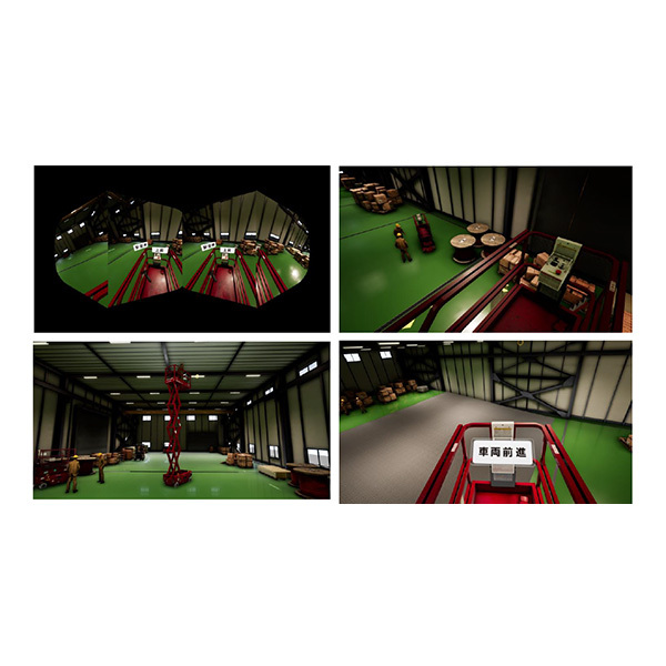 Safety Training System VR of AKTIO(高所作業車編・感電編・バックホー編) 高所作業車編 画面イメージ