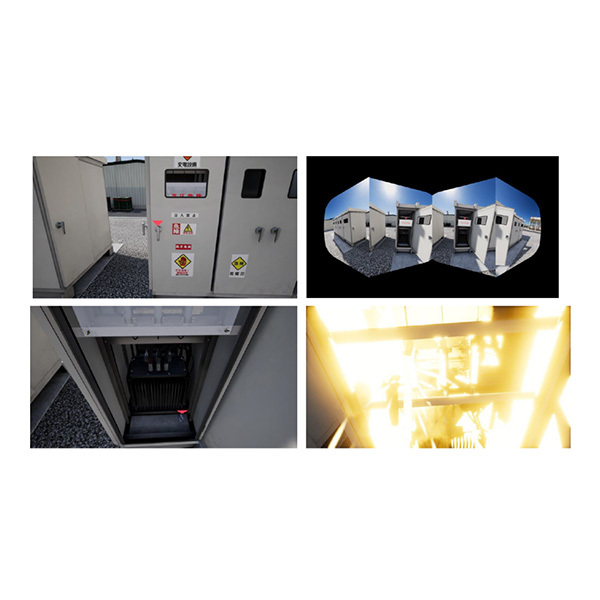 Safety Training System VR of AKTIO(高所作業車編・感電編・バックホー編) 感電編 画面イメージ