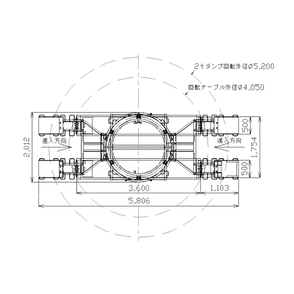 可搬型手動ターンテーブル アクティオ 提案のある建設機械 重機レンタル
