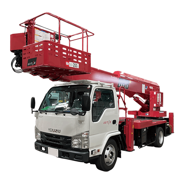 高所作業車（トラック式バケット）のレンタル | アクティオの建機 