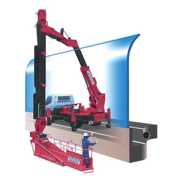 橋梁点検車 アクティオ 提案のある建設機械 重機レンタル