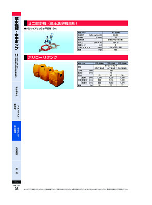 ミニ散水機（高圧洗浄機単相）