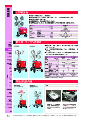 防油堤付投光機