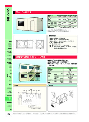 スーパーハウス・連棟型パネルユニットハウス