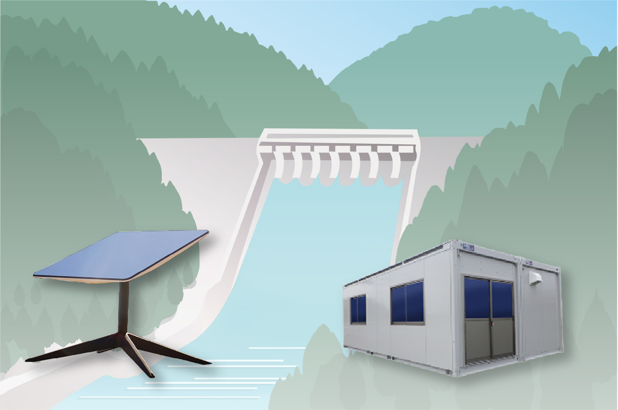 ダム建設現場